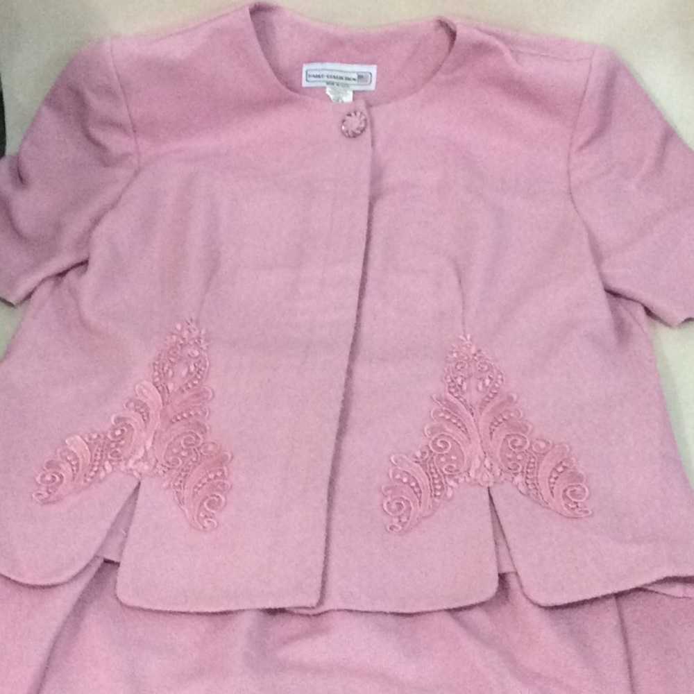 Pablo Collection pink dress suit 16 Vintage